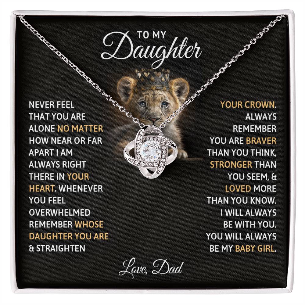 To My Precious Jewel: Personalized Daughter Necklace