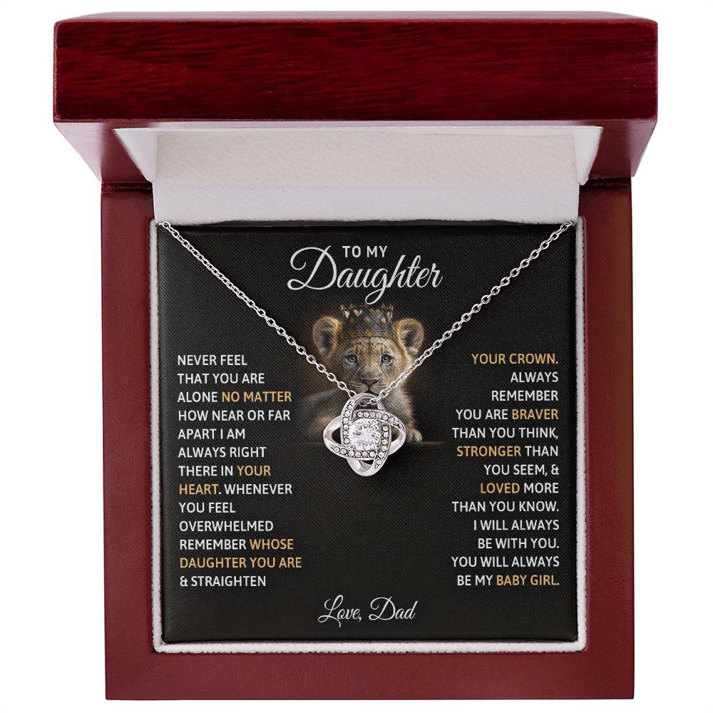 To My Precious Jewel: Personalized Daughter Necklace