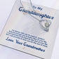 Alt text: "Customized Granddaughter Forever Love Necklace - heart-shaped pendant on adjustable chain, packaged in mahogany-style box with LED lighting"