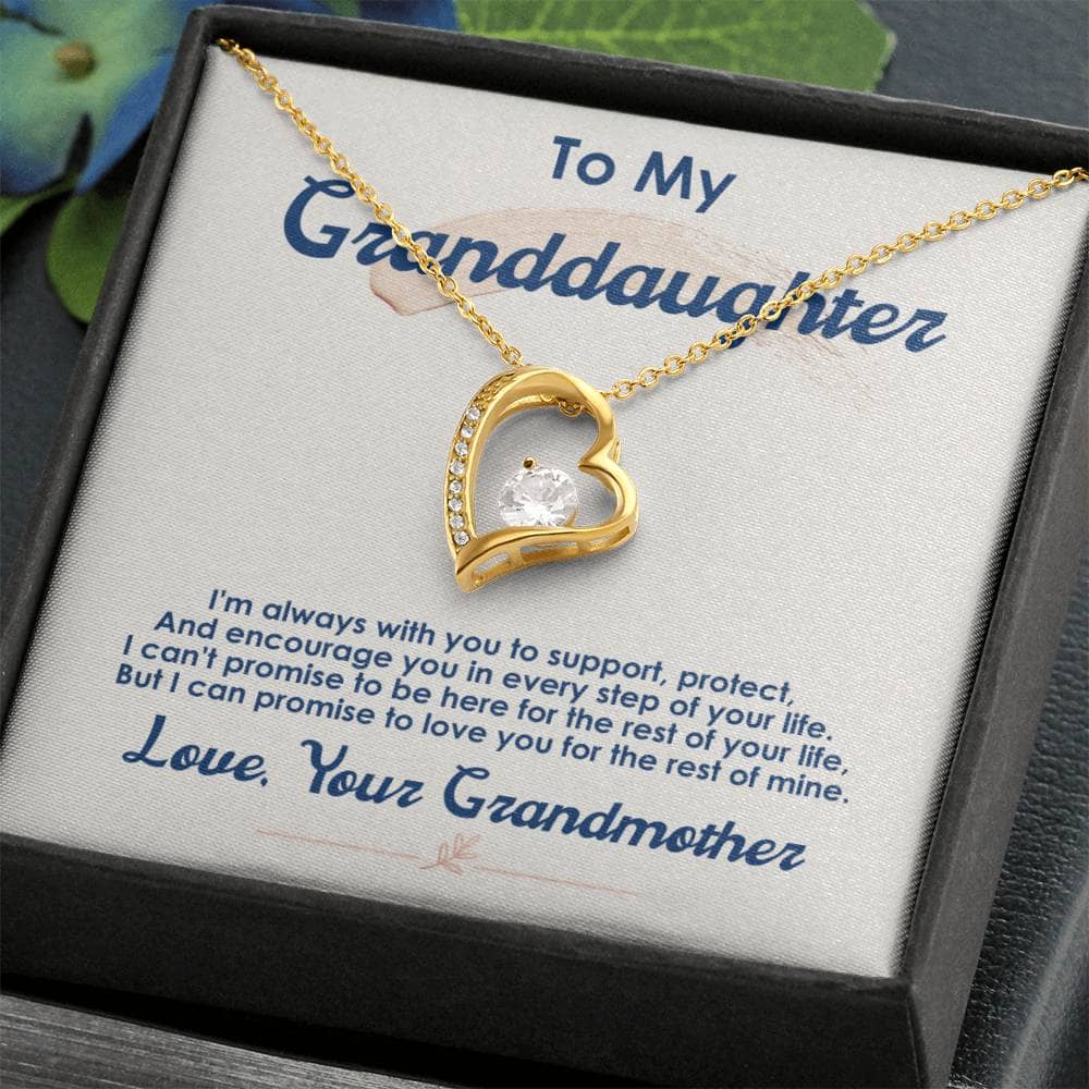 A necklace in a box, symbolizing the pure love between grandparents and granddaughters. Expertly crafted with a heart-shaped pendant and adjustable chain options. Comes in a sophisticated mahogany-style box with LED lighting for a magical unboxing experience. Perfect for marking milestones and expressing love.