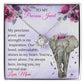 Alt text: "Elegant Personalized Daughter Necklace: A symbol of everlasting love, adorned with premium cubic zirconia. Celebrate the bond with your daughter. Luxurious packaging included."