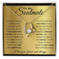 Alt text: "Gold necklace with diamond heart pendant, symbolizing eternal love and connection. Personalized Soulmate Necklace from Bespoke Necklace."