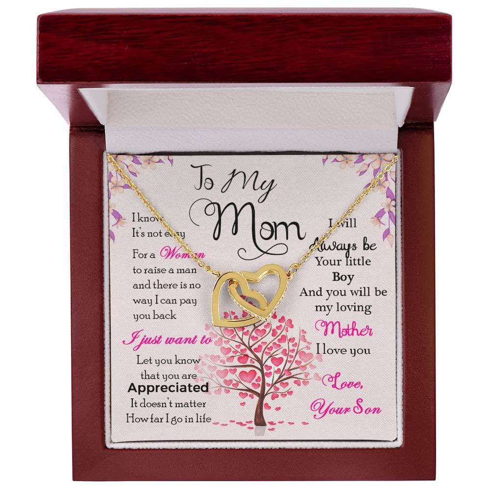 High-Quality Personalized Mother Necklace, adorned with cushion-cut cubic zirconia, symbolizing the everlasting bond between mother and child.