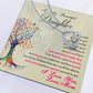 Alt text: "Personalized 'To My Daughter' Necklace: Elegant heart-shaped pendant on a card, symbolizing the unbreakable bond between parents and daughters."