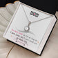 Alt text: "Personalized Mother Necklace - necklace in a box with a heart-shaped pendant, symbolizing love and care, perfect for sons and daughters to show love to their mothers."
