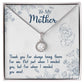 Alt text: Personalized Mother Necklace - Diamond pendant in a box, symbolizing maternal love and strength.