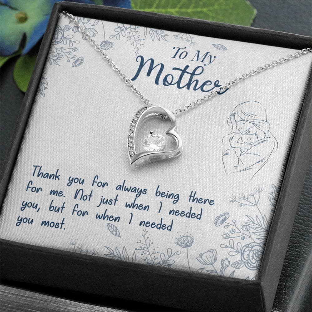Alt text: "Sparkling Personalized Mother Necklace in a luxurious gift box"