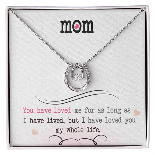 A necklace in a box, a symbol of timeless motherhood - Personalized Mother Necklace - From Son/Daughter, Love Expression. Made with premium materials, featuring a hand-shaped pendant and cushion-cut cubic zirconia. Elegant cable and box chain options available. Comes in a deluxe mahogany-style gift box with ambient LED lighting. Perfect gift for birthdays, holidays, and memorable milestones.