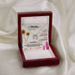 Alt text: "Personalized Mother Necklace in a box, symbolizing the bond between mothers and their babies."
