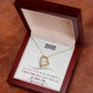 Alt text: "Personalized Mother Necklace Gift, Forever Love Pendant in a luxury box with LED lighting"