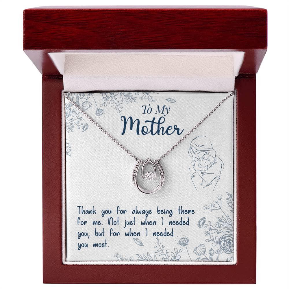 A necklace in a box, featuring a heart-shaped pendant and radiant cubic zirconia. The perfect gift for mothers, symbolizing love and care.