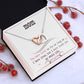Alt text: "Personalized Mother Necklace with Cushion-Cut Cubic Zirconia Accents in a Box"