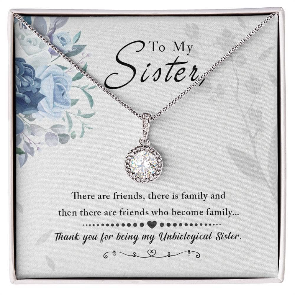 Alt text: "Personalized Soul Sister Necklace, heart pendant design, in a box"