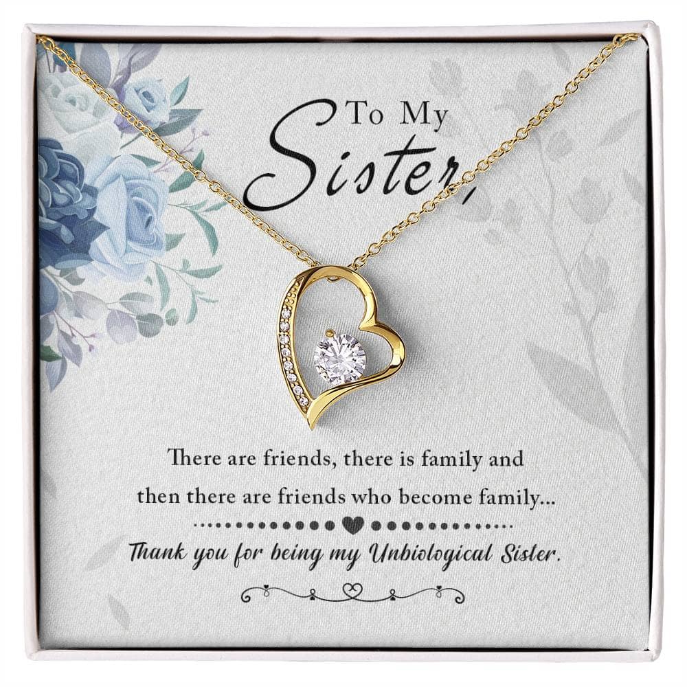 A personalized Soul Sister Necklace with an elegant heart pendant, symbolizing a cherished bond.