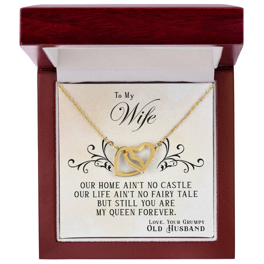 A personalized wife necklace, an elegant symbol of love & connection, beautifully presented in a box. Crafted with 14k white gold finish and a heart-shaped pendant, this necklace is a cherished memory and a celebration of your unbreakable bond.