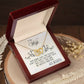 Alt text: "Personalized Wife Necklace: A thoughtful gift in a box, symbolizing love & connection."