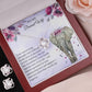 Alt text: "Personalized Wife Necklace: Elegant Zirconia Charm in a Box"